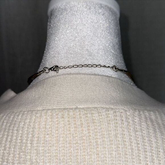 Statement Necklace and Earrings Set Wax Multi Strand Bronze Caramel Tone - Picture 4 of 7